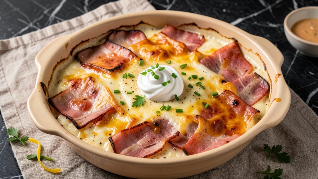 Baked Ham and Cheese Casserole Recipe: Crispy Top, Melty Layers of Comfort
