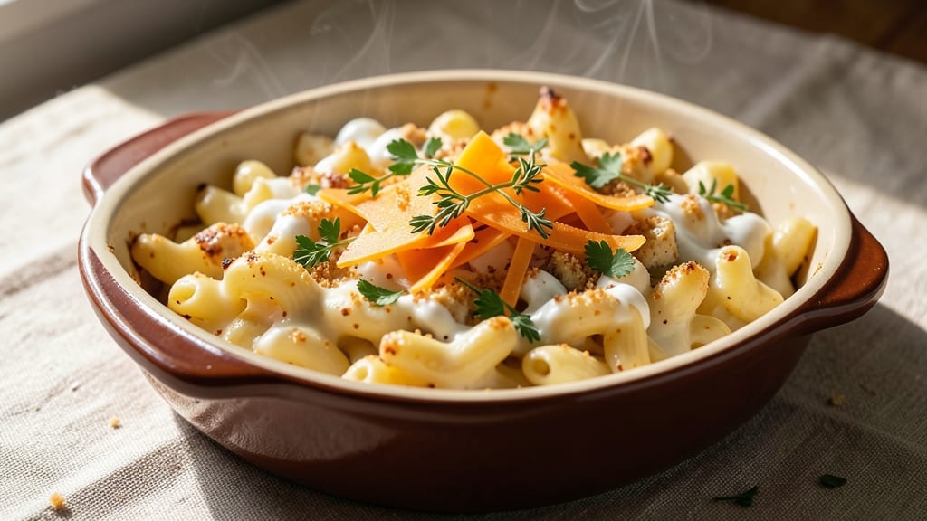 Au Bon Pain Mac and Cheese Recipe: Triple-Cheese Layers With Crispy Breadcrumb Top