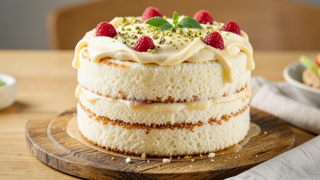 Angel Food Cake With Cream Cheese Frosting Recipe: Light-as-Air Cake With Tangy-Sweet Topping