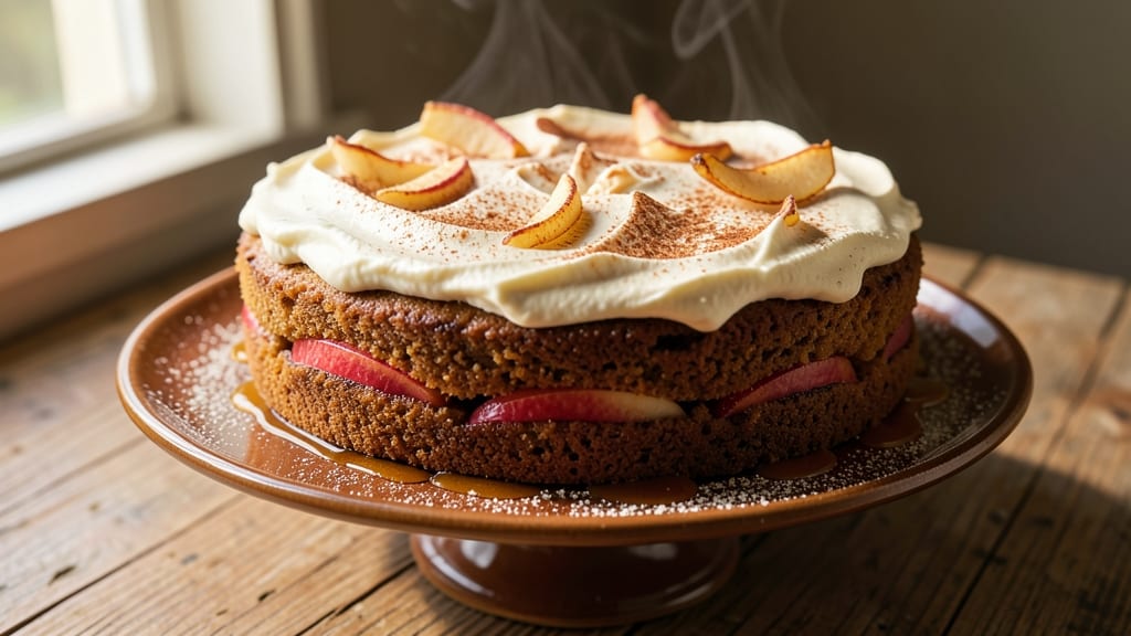Apple Spice Cake Recipe with Cream Cheese Frosting: Warm Cinnamon Layers and Tangy Sweetness