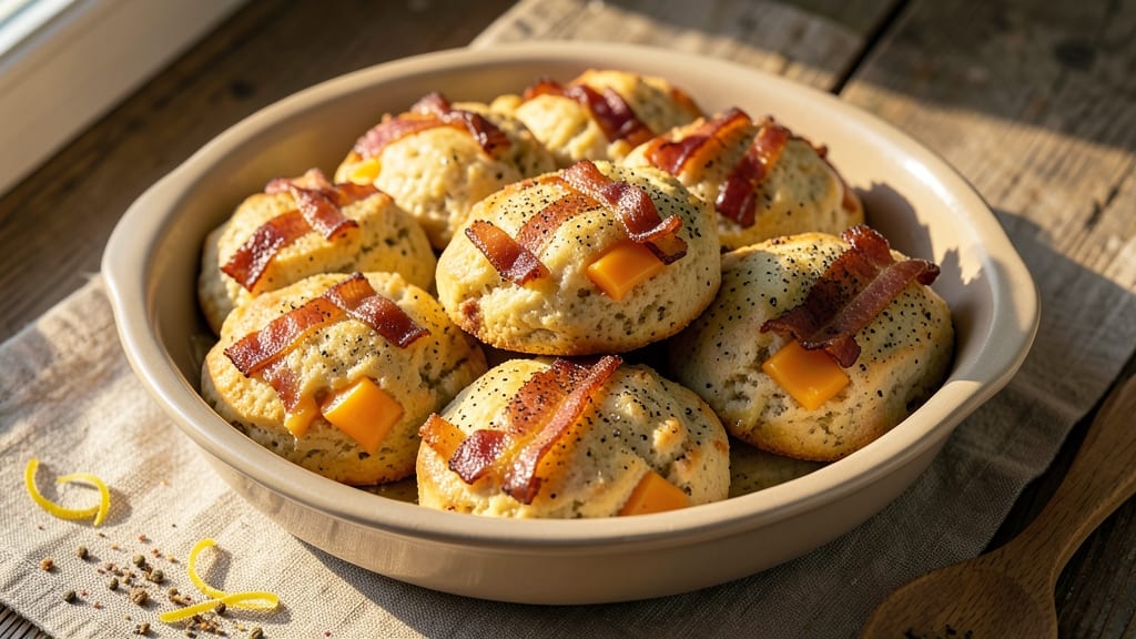 Bacon Cheese Scones Recipe Easy: Flaky Layers With Crispy Bacon Bites
