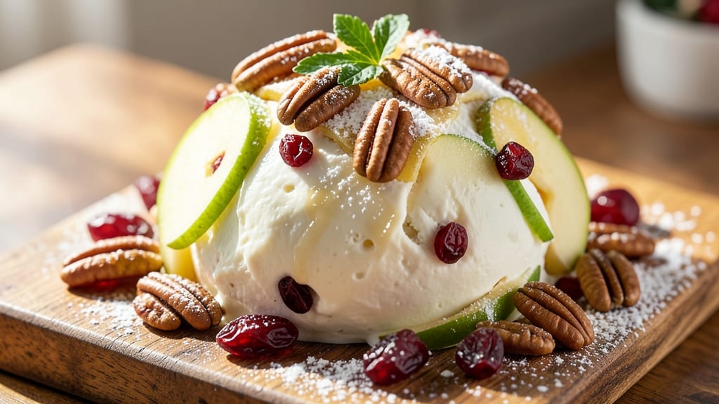 Apple Pecan Cranberry Holiday Cheese Ball Recipe: Festive Bite-Sized Party Magic