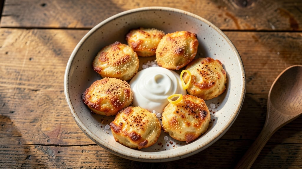 Baked Cheddar Cheese Bites Recipe: Crispy-Gold Shells With Melty Streaks Inside