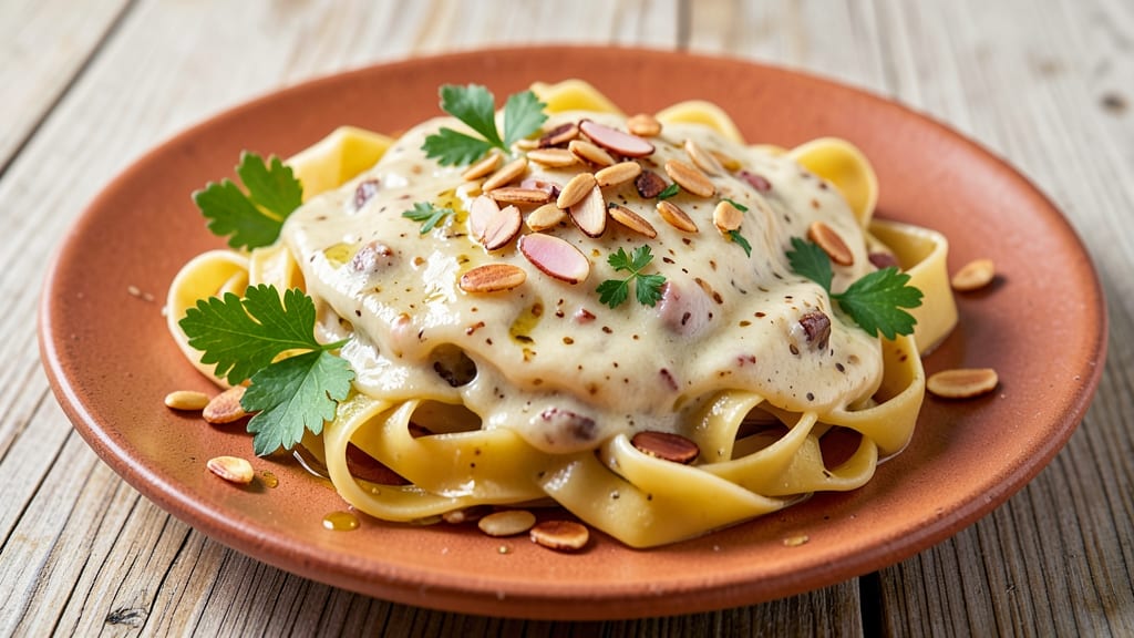 Alouette Cheese Pasta Recipe: Swiss-Style Almond Crust Magic