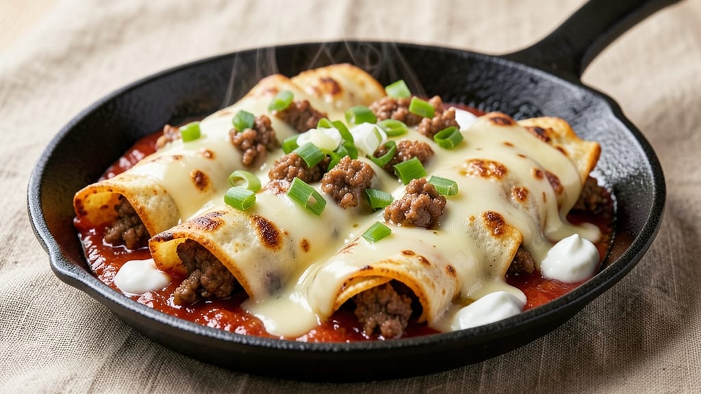 American Cheese Enchiladas Recipe: Melty Pull-Apart Layers With Spicy Tomato Hug