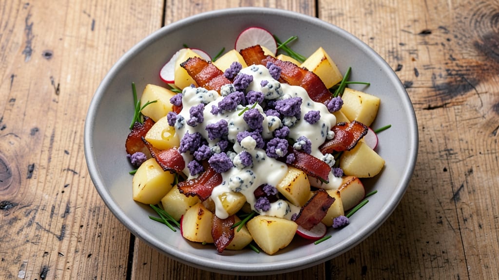 Bacon Blue Cheese Potato Salad Recipe: Smoky Crunch Meets Creamy Boldness