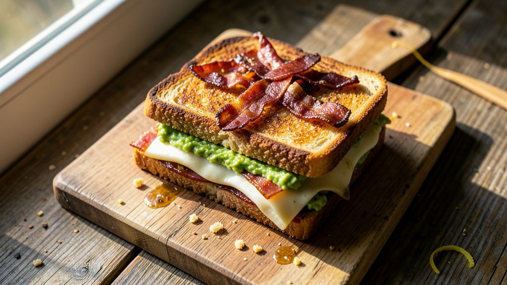 Bacon Avocado Grilled Cheese Recipe: Smoky Crunch Meets Creamy Avocado Layers