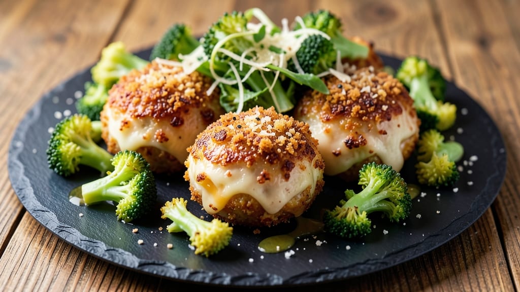 Baked Broccoli Cheese Balls Recipe: Crispy Exteriors With Gooey Cheese Hearts