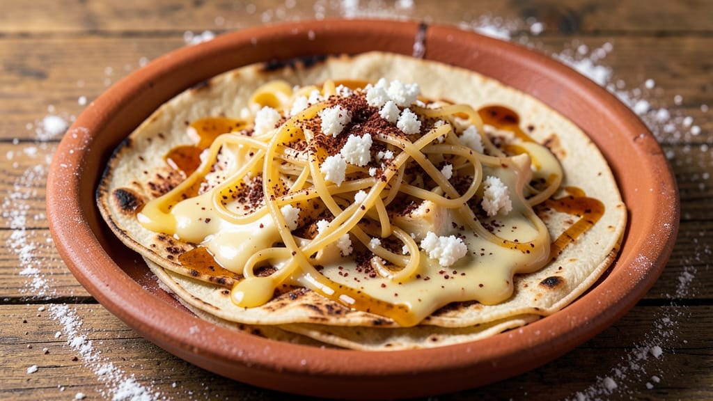 Authentic Mexican Cheese Sauce Recipe: Smoky Queso Fuego With Crumbled Tortillas