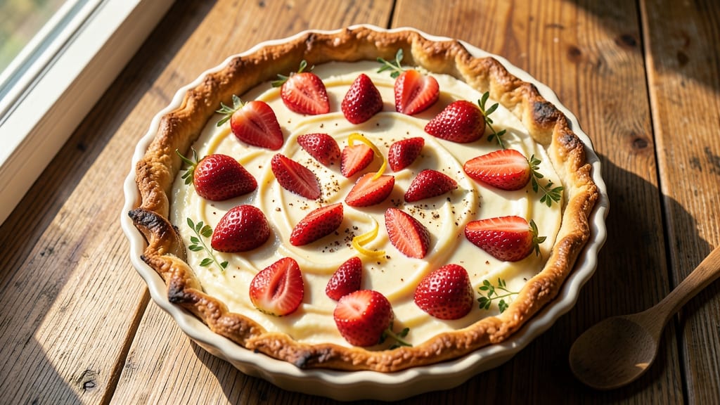 Amish Strawberry Cream Cheese Pie Recipe: Rustic Crust Meets Bursting Fresh Fruit