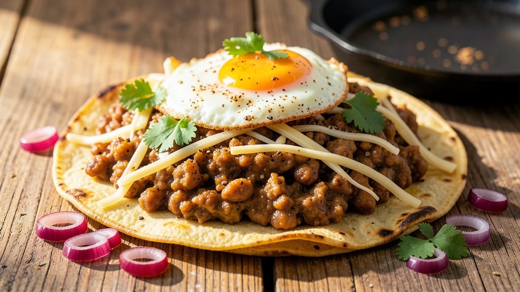 Bean and Cheese Breakfast Tacos Recipe: Crispy Tortillas with Melty Cheese and Spiced Beans