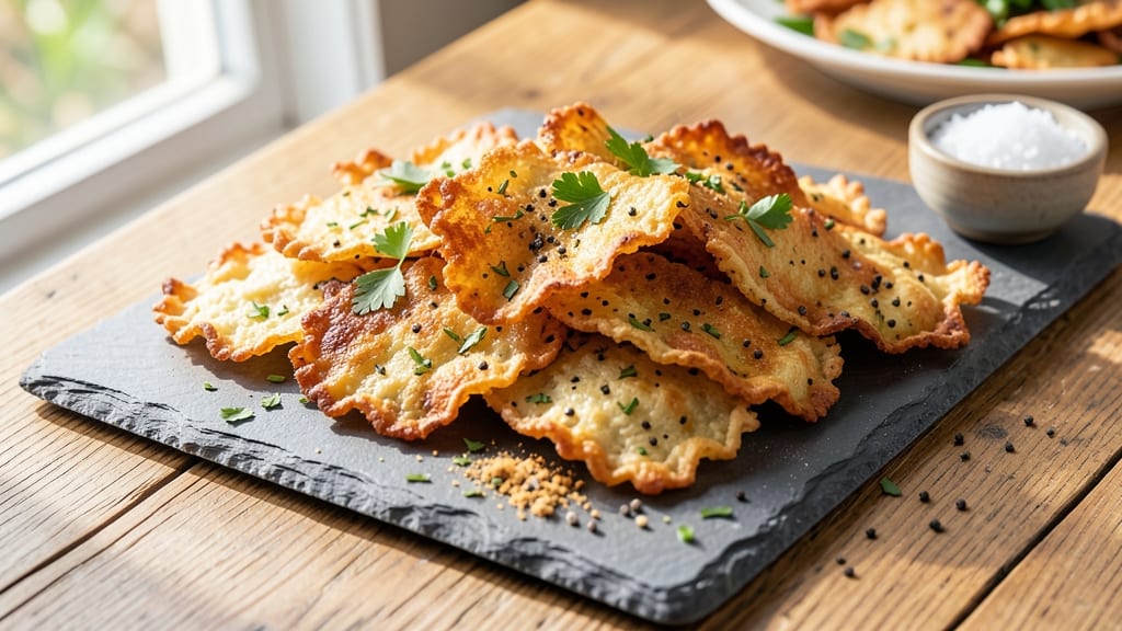 Baked Cottage Cheese Crisps Recipe: Crunchy Cheese Bites in 10 Minutes
