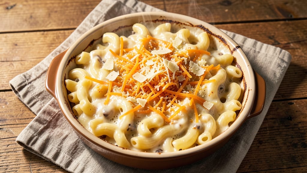 Baked Mac and Cheese Recipe With Campbell's Soup: Crispy Top, Melty Pulls in One Pan