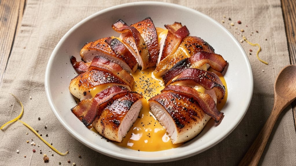 Bacon-Wrapped Cheese-Stuffed Chicken Breast Recipe: Crispy Bites With Melty Centers