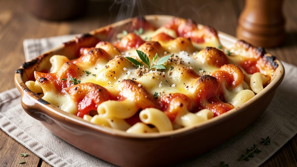 Baked Mac and Cheese Recipe for 4 People: Double-Baked Cheese Clouds With Crispy Breadcrumb Crown