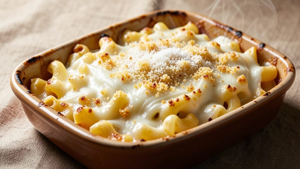 Baked Four Cheese Mac and Cheese Recipe: Gooey Layers and Crispy Top Magic