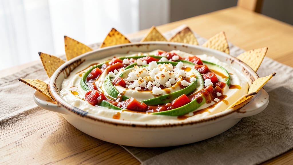Baked Cream Cheese Salsa Dip Recipe: Smoky Avocado and Chipotle Twist
