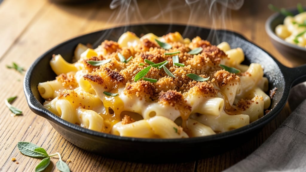 Award-Winning Baked Mac and Cheese Recipe: Velvet Cheese Sauce With Crispy Breadcrumb Top