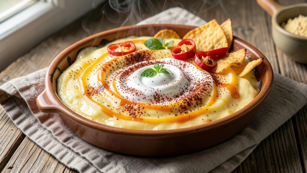 Baked Mexican Cheese Dip Recipe: Smoky Cumin and Chipotle Crunch Top