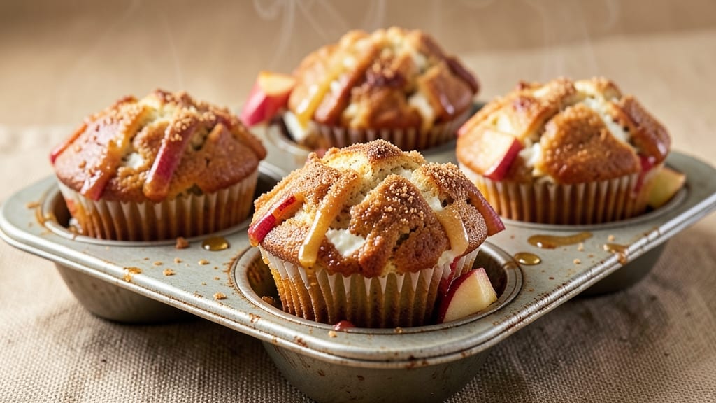Apple Cinnamon Cottage Cheese Muffins Recipe: Spiced Crumb and Tangy Cream in One Bite