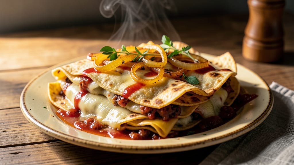 Authentic Cheese and Onion Enchiladas Recipe: Crispy Tortillas Hugging Melty Cheddar
