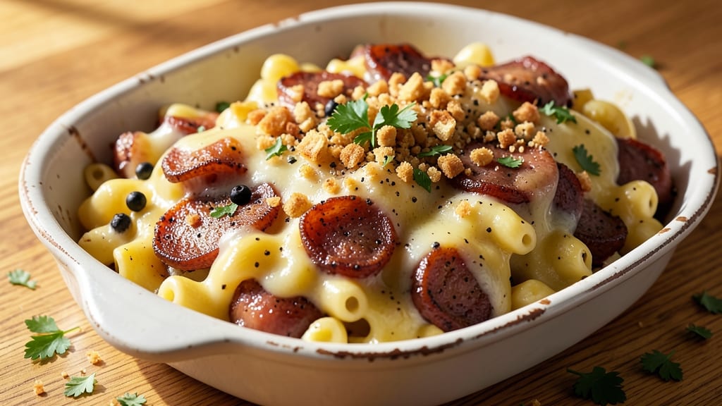 Andouille Sausage Mac and Cheese Recipe: Smoky Spice and Melty Cheese Fusion