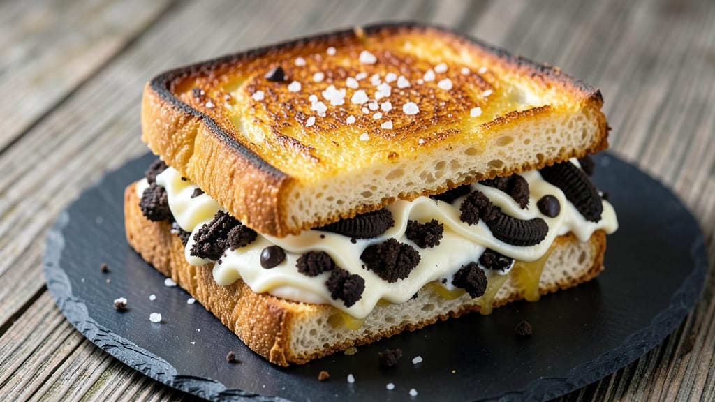 Beaches and Cream Grilled Cheese Recipe: Crunchy Cookie Sandwiches with Warm Chocolate Streaks