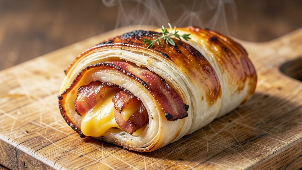 Bacon and Cheese Sausage Rolls Recipe: Flaky Layers and Melty Fillings in One Bite