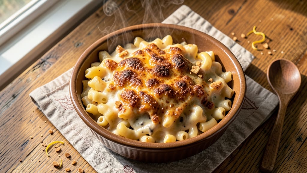 Baked Macaroni and Cheese Recipe with Cream of Mushroom Soup: Savory Depth and Ultra-Creamy Layers
