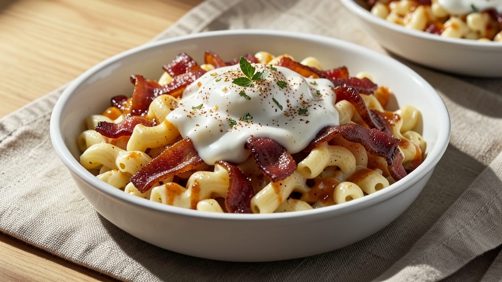 Bacon Gouda Mac and Cheese Recipe: Smoky Crispy Top With Melty Pull-Apart Strings