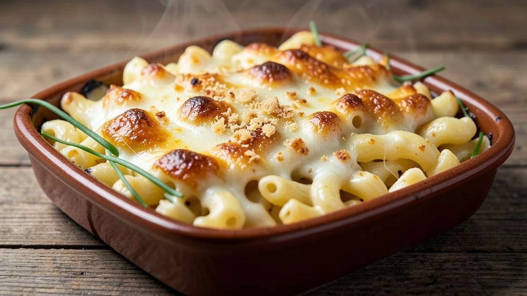 Baked Mac and Cheese Recipe for 4: Crispy Top, Gooey Pull-Apart Magic