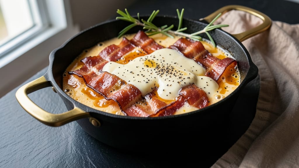 Bacon Cheese Fondue Recipe: Smoky Crispy Bites and Melty Streaks