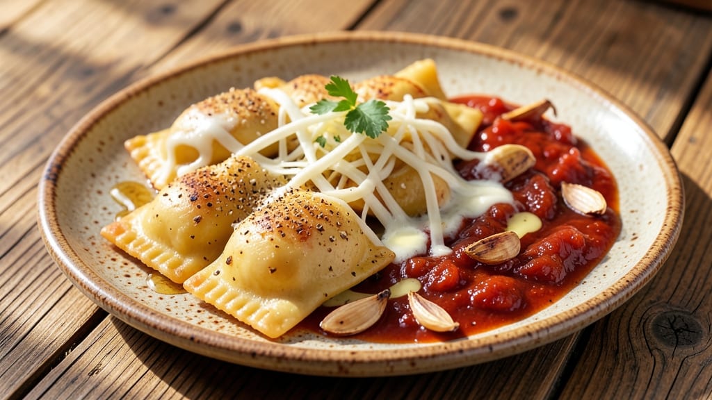 Baked Frozen Cheese Ravioli Recipe: Golden Crust, Melty Cheese Rivers