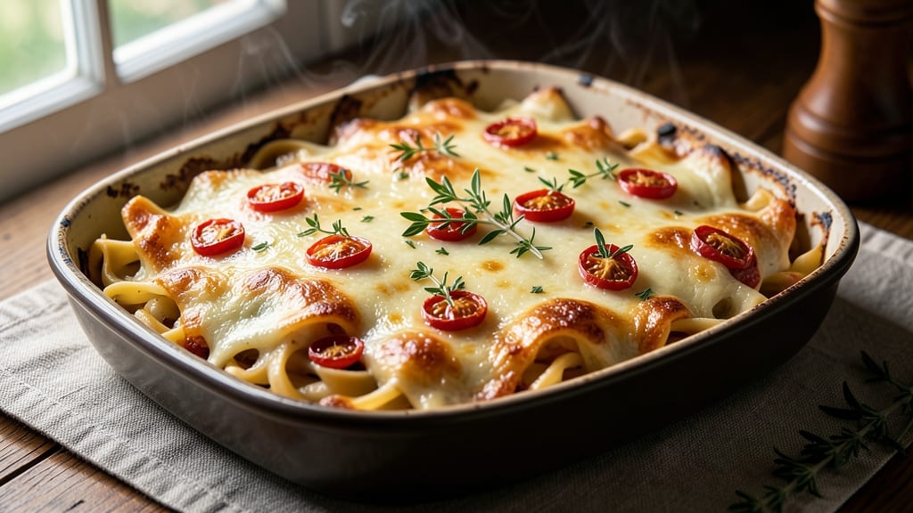Alice Waters' Cheese and Pasta Gratin Recipe: Gooey Gruyère and Sun-Dried Tomato Magic