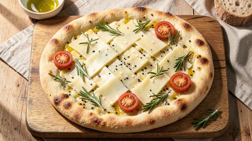 Asiago Cheese Focaccia Bread Recipe: Pull-Apart Crust With Gooey Melty Streaks