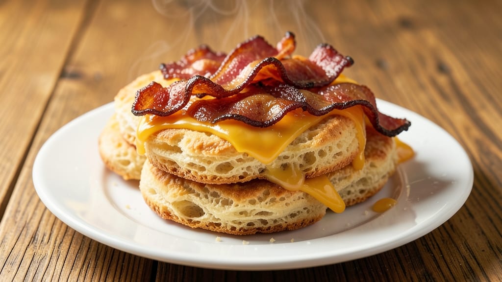 Bacon and Cheese Biscuit Recipe: Flaky Layers With Smoky Crispy Edges