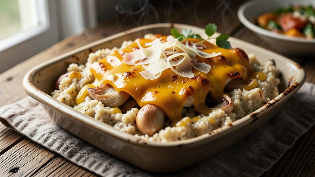 Baked Garlic Cheese Grits Recipe: Golden-Crusted Creaminess Without the Skillet