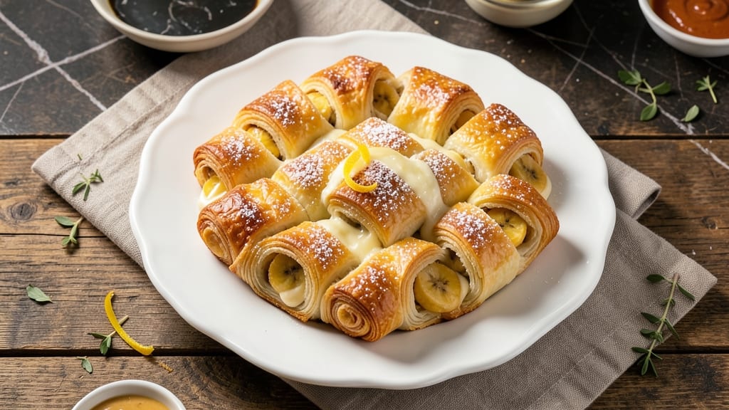 Banana Cheese Rolls Recipe: Flaky Layers With Gooey Brown Sugar Filling