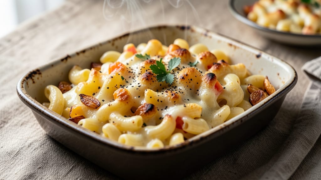 Baked Macaroni and Cheese Recipe From Scratch: Double-Baked Crispy Top, Gooey Heart