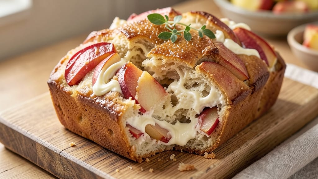Apple Cream Cheese Bread Recipe: Swirled Vanilla Glaze and Soft Pull-Apart Loaves