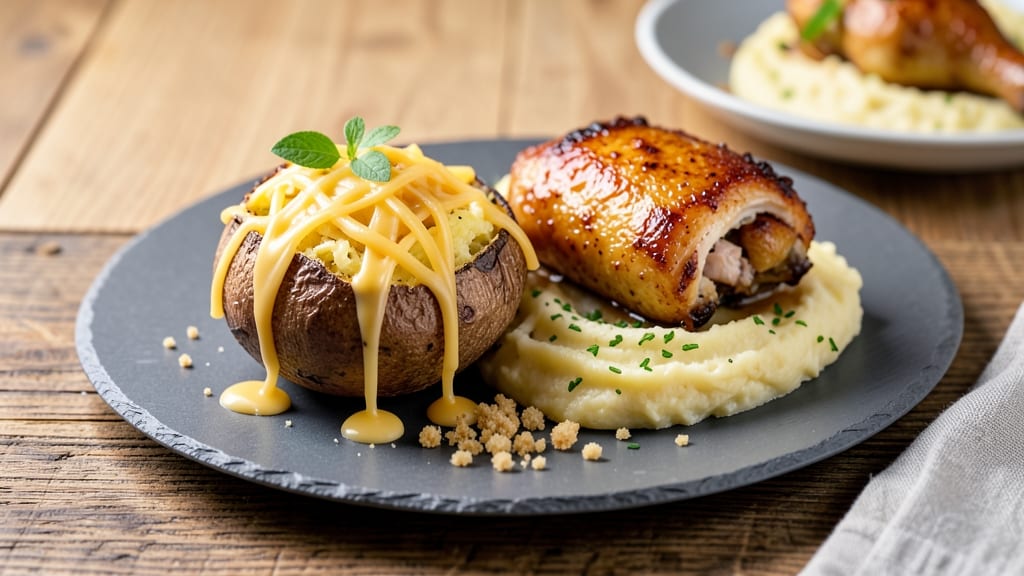 Baked Potato Chicken Cheese Recipe: Crispy Top, Melty Layers, One-Pan Magic