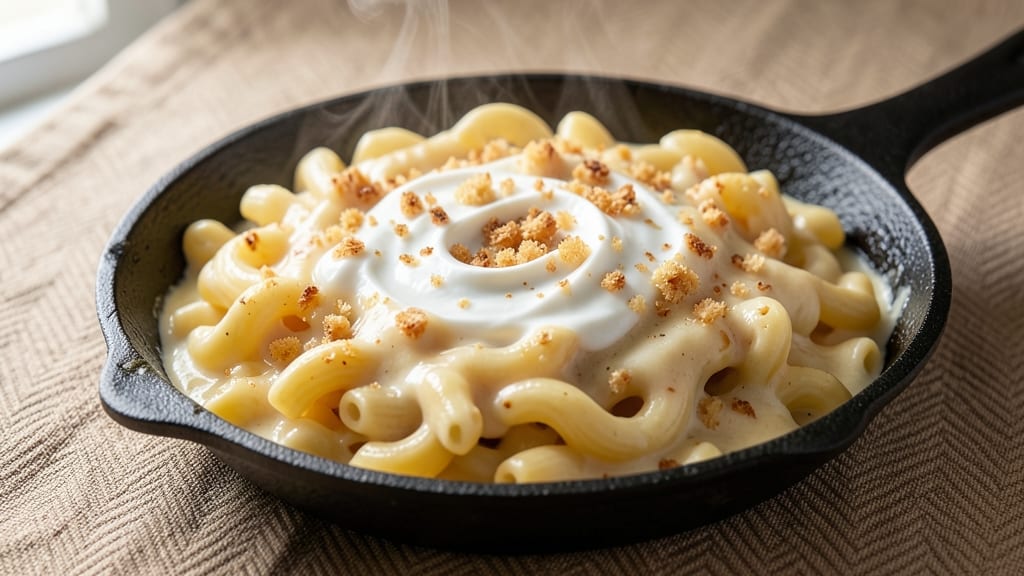 American Style Mac N Cheese Recipe: Triple-Layered Crunch With Gooey Cheddar Streaks