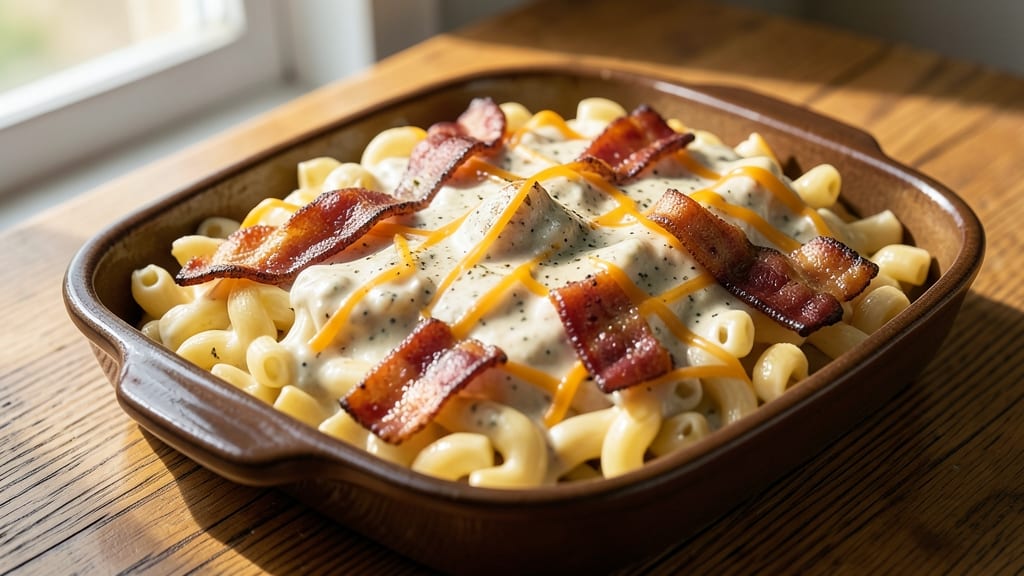 Bacon Ranch Mac and Cheese Recipe: Crispy Top Meets Creamy Ranch Cheese Bliss
