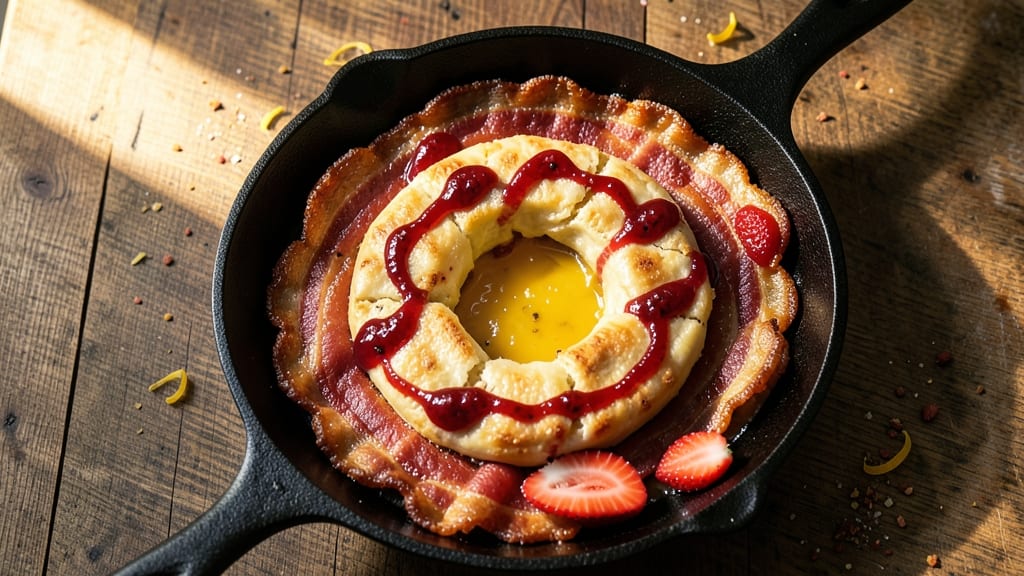 Bacon Cheese Ring With Strawberry Preserves Recipe: Sweet-Savory Breakfast Bites in 10 Minutes
