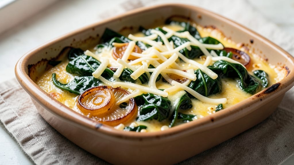 Baked Spinach and Cheese Recipe: Golden Bubble Top in 25 Minutes