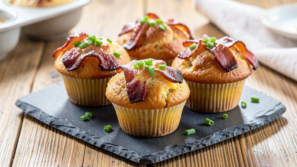 Bacon and Cheese Muffins Recipe: Fluffy Crumb with Crispy Bacon Bites