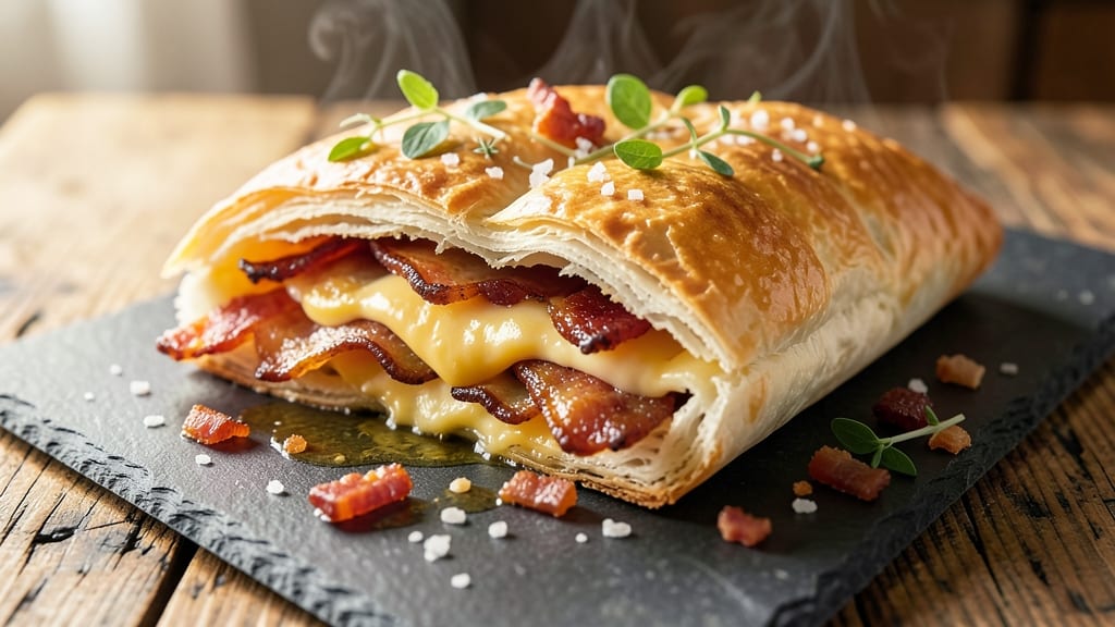 Bacon and Cheese Pastry Recipe: Flaky Layers With Smoky-Sweet Fillings