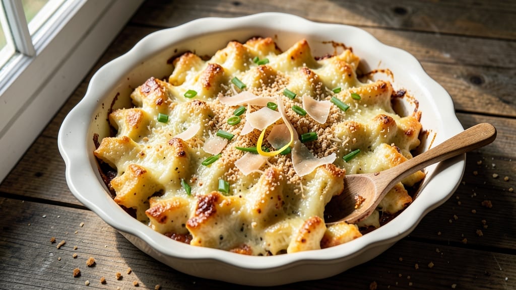 Baked Cheese Spaetzle Recipe: Golden Crust, Stringy Pull-Apart Magic