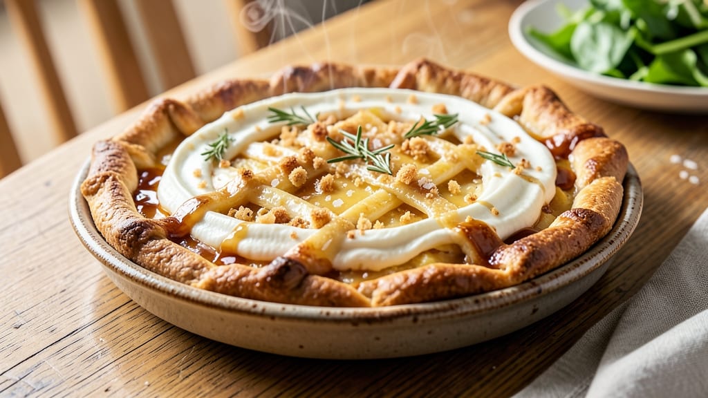 Baked Cheese Pie Recipe: Triple-Layered Crunch With Gooey Cheddar Streaks
