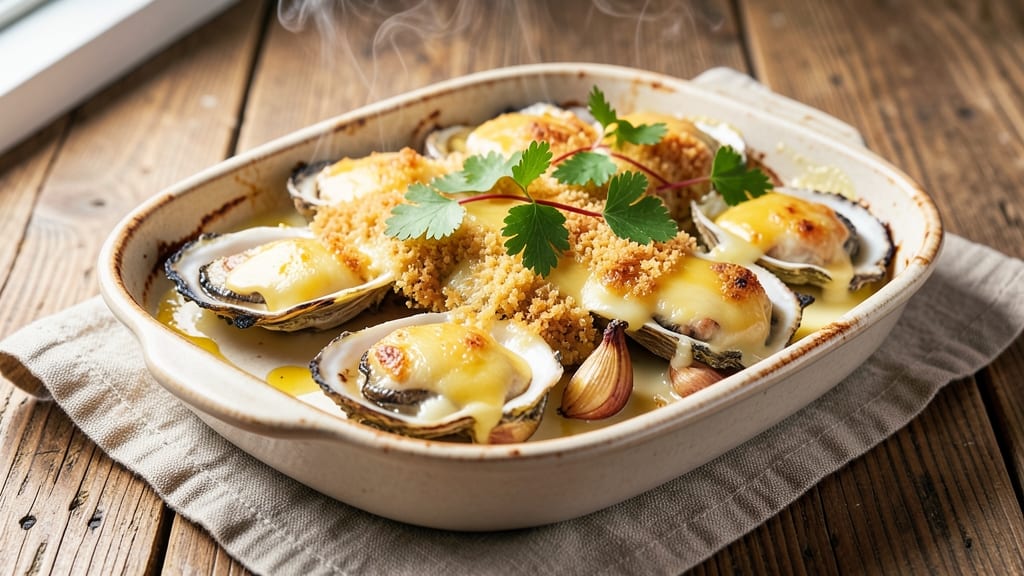 Baked Oysters With Cheese Recipe: Golden Crisp Edges and Melty Centers
